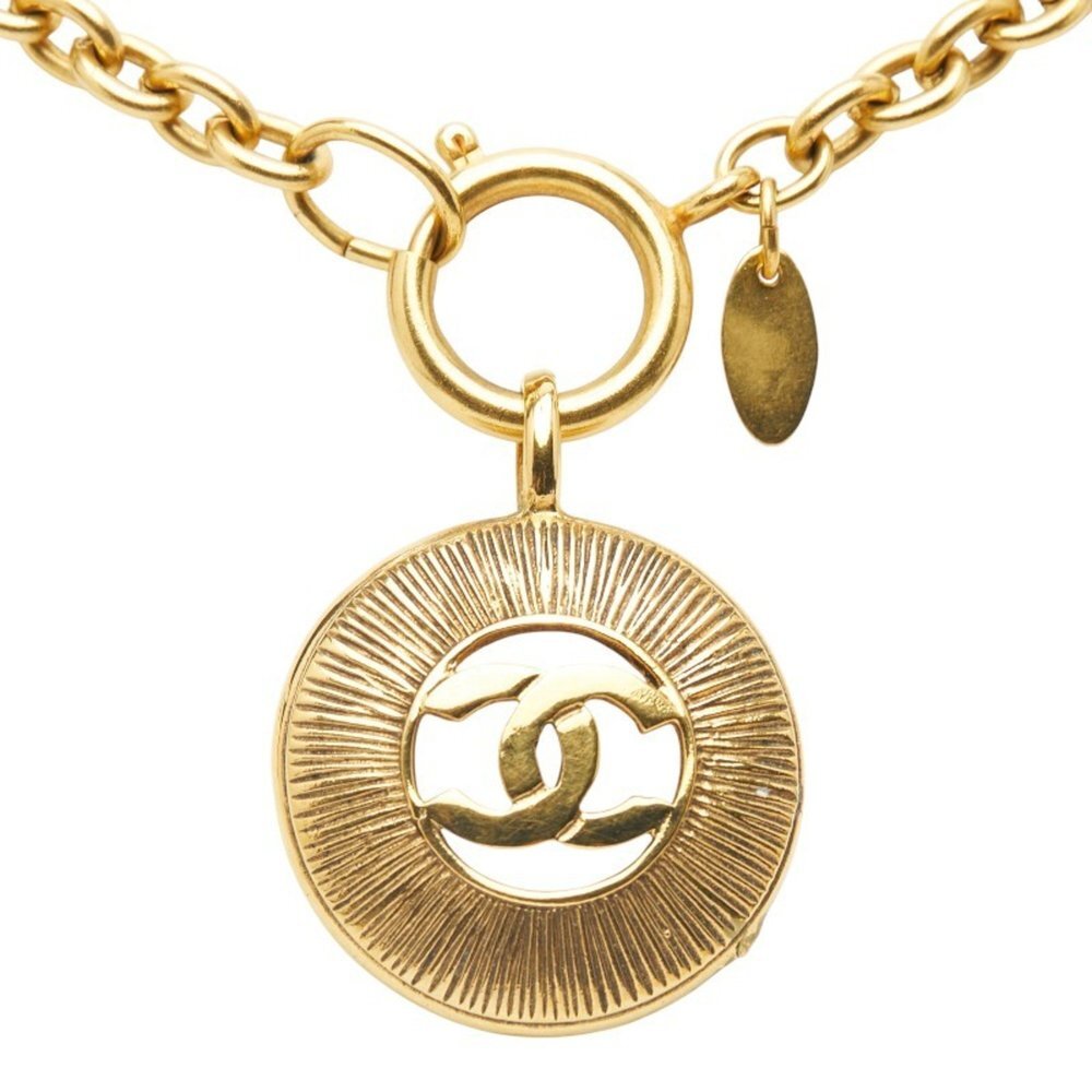 CHANEL Gold Logo Necklace - Picture 2 of 8